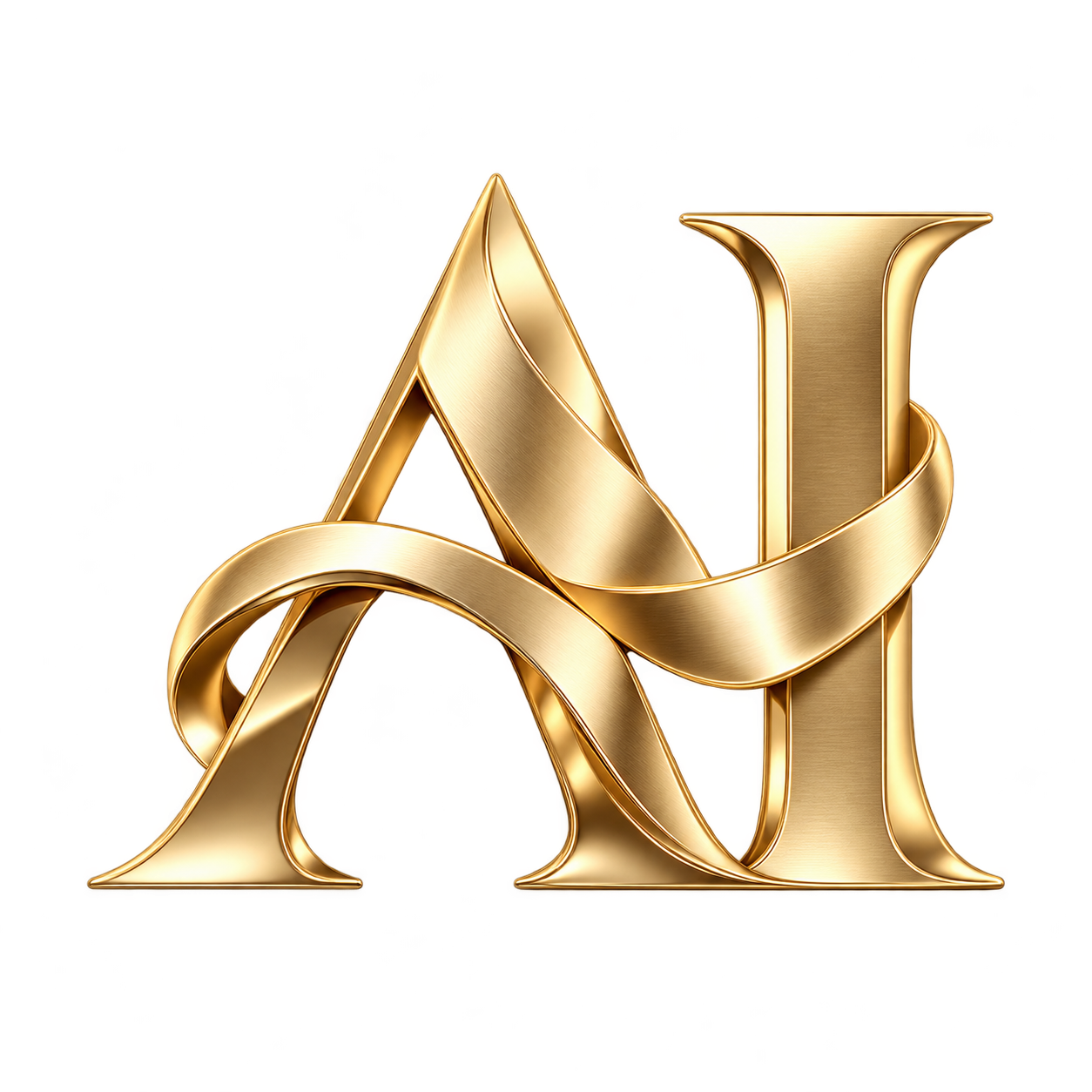 Gold AI monogram